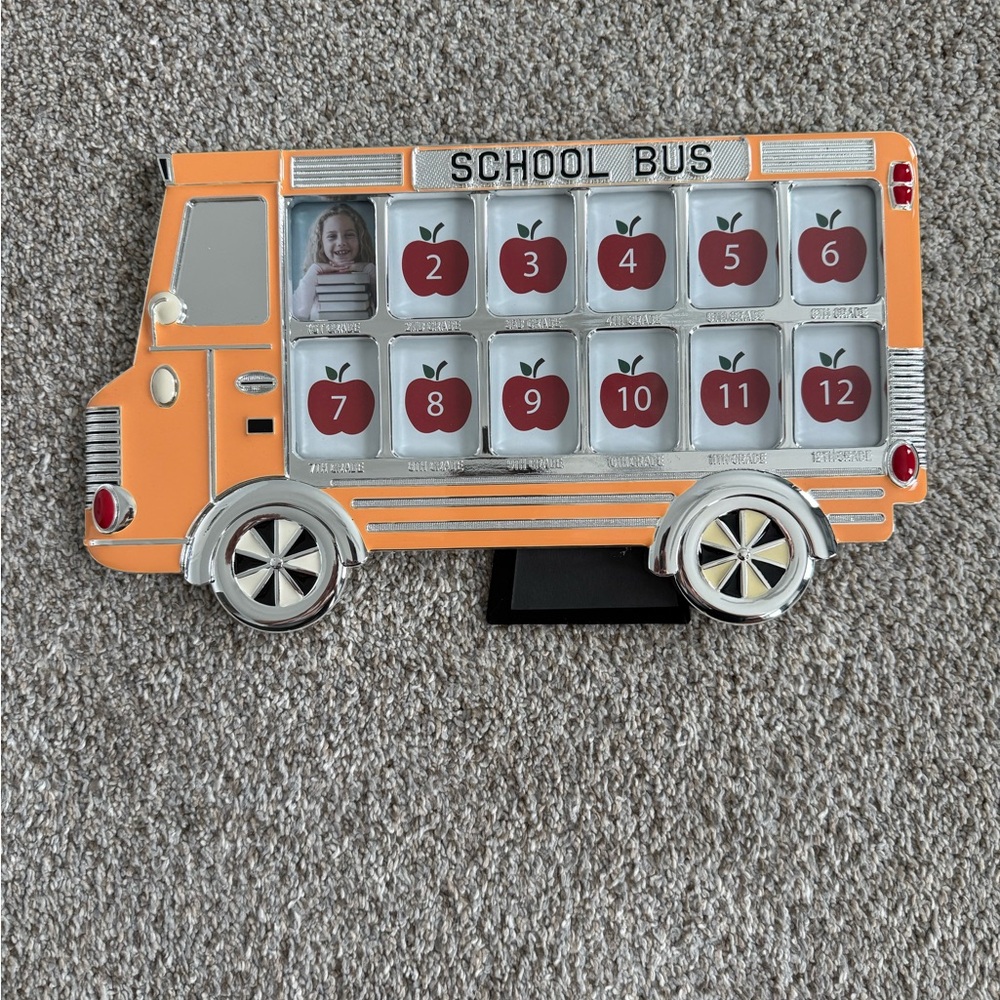 Things Remembered School Bus Photo Frame NIB